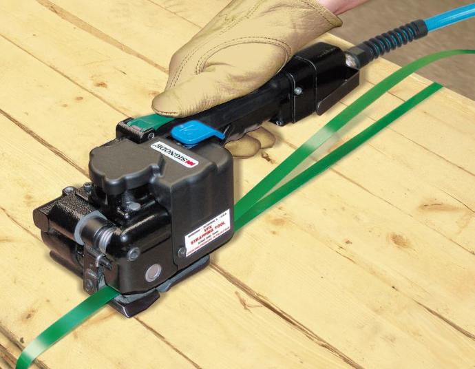 Equipo para flejar manualmente de forma semiautomática
