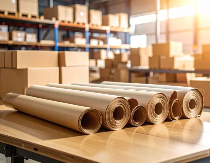 Rollos de papel kraft embalaje sustentable
