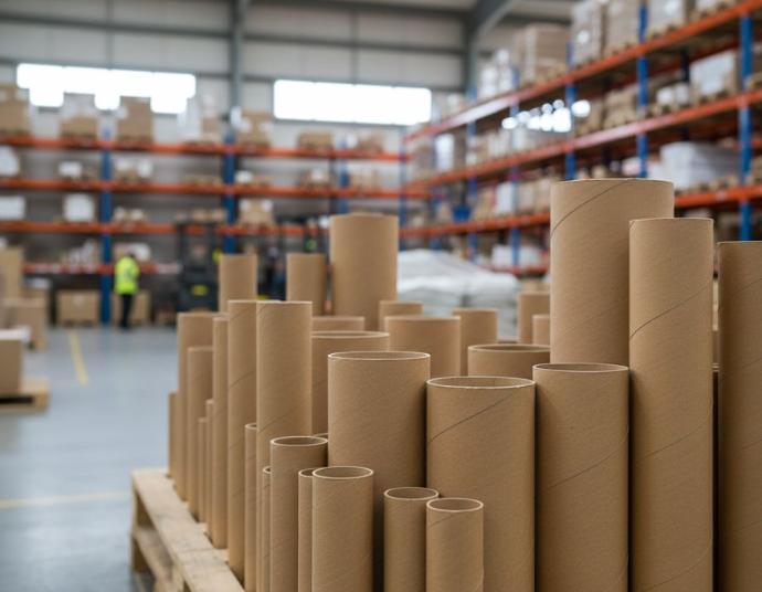 Tubos de cartón como embalaje ecológico Núcleos de cartón y embalaje ecológico